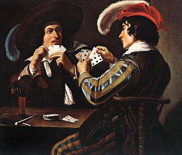 Theodoor Rombouts The Card Players china oil painting image